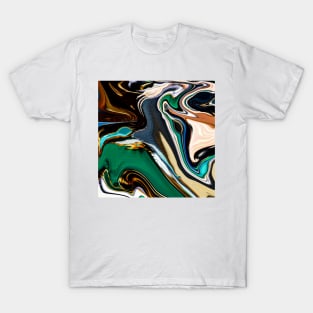 Abstract marble painting Art T-Shirt